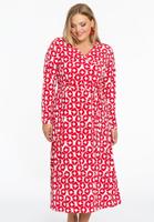 Yoek Overslagjurk PENELOPE | Rood | Maat 54/56