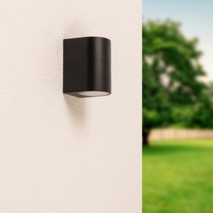 HOFTRONIC™ Alvin Dimbare LED wandlamp - GU10 excl. lichtbron - IP65 - Spotlight voor binnen en buiten - Wandspot - Zwart