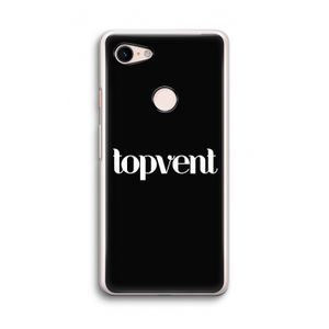 Topvent Zwart: Google Pixel 3 Transparant Hoesje