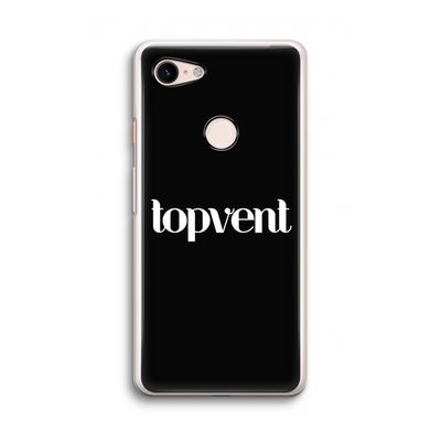 Topvent Zwart: Google Pixel 3 Transparant Hoesje