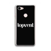 Topvent Zwart: Google Pixel 3 Transparant Hoesje