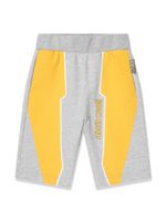 Roberto Cavalli Junior short de sport à design colour block - Gris - thumbnail