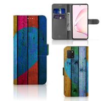 Samsung Note 10 Lite | Book Style Case | Wood Heart - Cadeau voor je Vriend