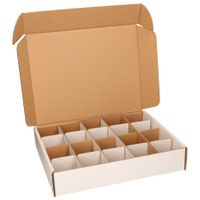 Opbergdozen/opbergboxen voor bouten en moeren met 8 cm vakken   -