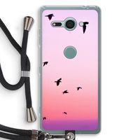 Fly away: Sony Xperia XZ2 Compact Transparant Hoesje met koord