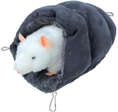 Knaagdier slaapzak pluche grijs 25 cm - Gebr de boon