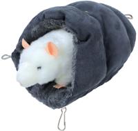 Knaagdier slaapzak pluche grijs 25 cm - Gebr de boon