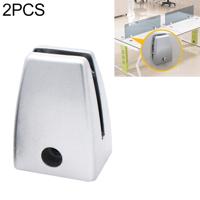 2 stks ruimte aluminiumlegering Bureau scherm klemmen scherm baffle (wit) 2 stks ruimte aluminiumlegering Bureau scherm klemmen scherm baffle (wit)