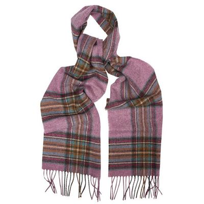 Scarf Country Check Pink