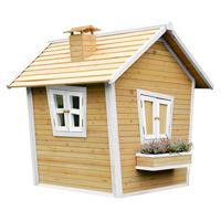 AXI Alice Speelhuis van FSC hout Speelhuisje voor de tuin / buiten in bruin & wit - thumbnail