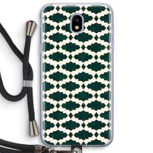 Moroccan tiles: Samsung Galaxy J5 (2017) Transparant Hoesje met koord