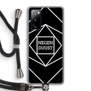 Negenduust geometrisch: Samsung Galaxy S20 FE / S20 FE 5G Transparant Hoesje met koord