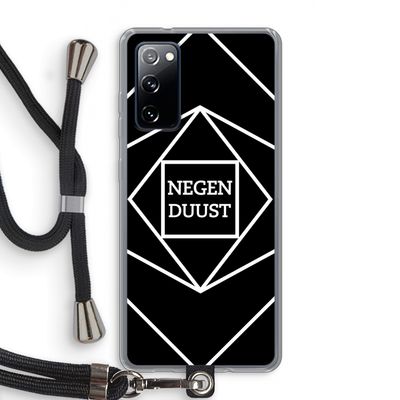 Negenduust geometrisch: Samsung Galaxy S20 FE / S20 FE 5G Transparant Hoesje met koord
