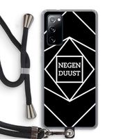 Negenduust geometrisch: Samsung Galaxy S20 FE / S20 FE 5G Transparant Hoesje met koord Negenduust geometrisch: Samsung Galaxy S20 FE / S20 FE 5G Transparant Hoesje met koord