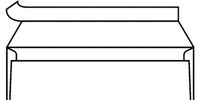 Envelop C5/6 114x229mm venster rechts strip wit 500st - thumbnail