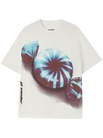 Jil Sander t-shirt en coton à imprimé graphique - Blanc - thumbnail