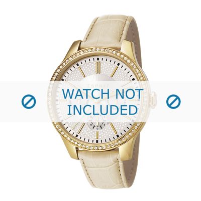 Esprit horlogeband ES107132-003 Leder Beige + standaard stiksel