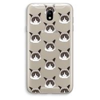 It's a Purrr Case: Samsung Galaxy J7 (2017) Transparant Hoesje