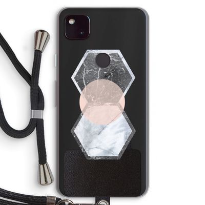 Creatieve toets: Pixel 4a 5G Transparant Hoesje met koord