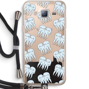 Octopussen: Samsung Galaxy J3 (2016) Transparant Hoesje met koord