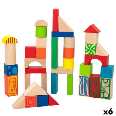 Bouwspel Woomax 50 Onderdelen (6 Stuks)