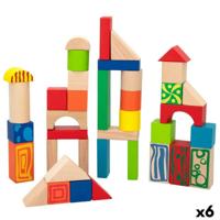 Bouwspel Woomax 50 Onderdelen (6 Stuks)