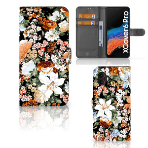 Hoesje voor Samsung Galaxy Xcover 6 Pro Dark Flowers