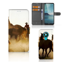 Nokia 3.4 Telefoonhoesje met Pasjes Design Cowboy
