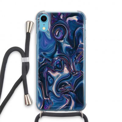 Mirrored Mirage: iPhone XR Transparant Hoesje met koord
