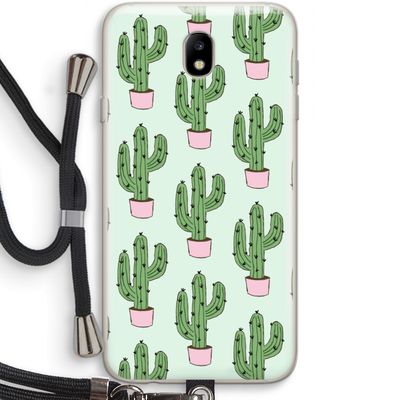 Cactus Lover: Samsung Galaxy J7 (2017) Transparant Hoesje met koord