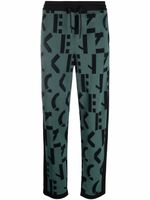 Kenzo pantalon de jogging droit à logo - Vert