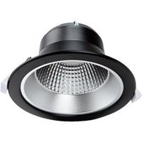 CCT LED downlighter zwart reflector 10W Tri-White dimbaar - LED2503