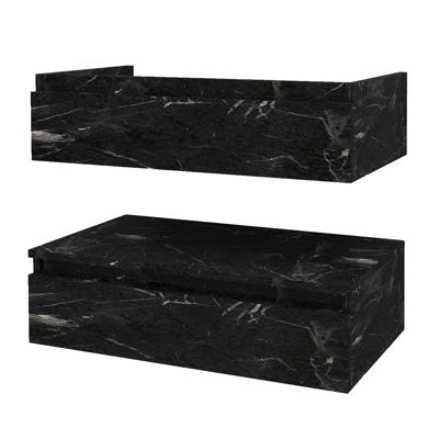 Onderkast BWS Venus 84x55x40 cm Zwart Marmer Boss & Wessing