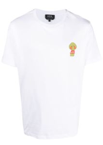 A.P.C. t-shirt Remy à logo imprimé - Blanc