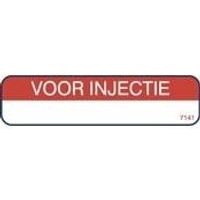 Sticker voor injectie rood - thumbnail