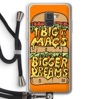 Big Macs Bigger Dreams: Samsung Galaxy A8 (2018) Transparant Hoesje met koord