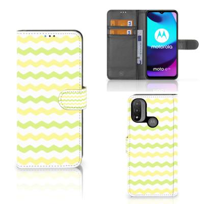 Motorola Moto E20 | E30 | E40 | Telefoon Hoesje | Waves Yellow