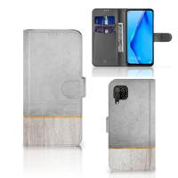 Huawei P40 Lite | Book Style Case | Wood Concrete