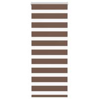 Zebra rolgordijn 55x100 cm stofbreedte 50,9 cm polyester bruin