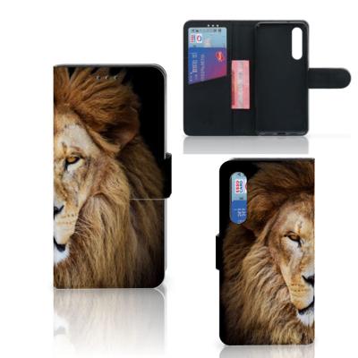 Xiaomi Mi 9 SE | Telefoonhoesje | Met pasjeshouder | Leeuw