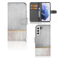 Samsung Galaxy S22 | Book Style Case | Wood Concrete