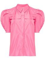 MSGM chemise à manches courtes bouffantes - Rose