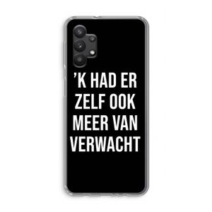 Meer verwacht - Zwart: Samsung Galaxy A32 5G Transparant Hoesje