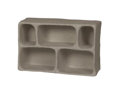 WOOOD Wandrek 'Clay' 70 x 45cm, kleur Grijs