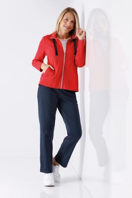 Dames huispak rood en blauw van Hajo