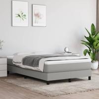 Boxspring bed 120x200 cm stof lichtgrijs
