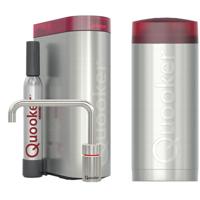 Quooker Nordic Square Kokendwaterkraan Single Tap Set - Kokend Water - RVS - Inclusief COMBI+ Reservoir & CUBE - Direct Gekoeld Bruisend Water