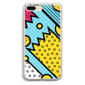 Pop Art #1: iPhone 7 Plus Transparant Hoesje