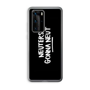 Neuters (zwart): Huawei P40 Pro Transparant Hoesje