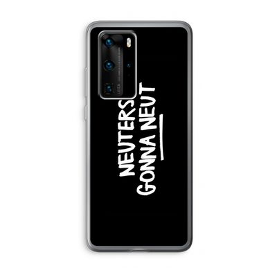 Neuters (zwart): Huawei P40 Pro Transparant Hoesje